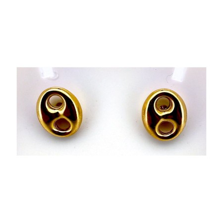 Pendientes pendientes calabrote de oro 18k